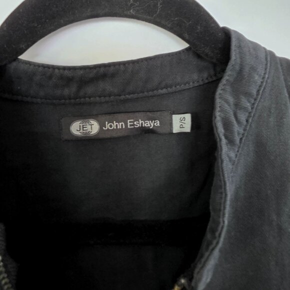 John Eshaya Jet Black Studded Jacket P/S - Picture 3 of 7